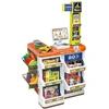 Lean Toys Vaikų parduotuvės žaidimų rinkinys su kasa ir vežimėliu