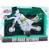 Lean Toys Vaikiškas krosinis motociklas su šviesos ir garso efektais
