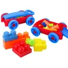 Lean Toys Vežimėlis su kaladėlėmis vaikams