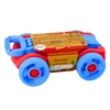 Lean Toys Vežimėlis su kaladėlėmis vaikams