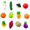 Lean Toys Vaikiškas daržovių pjaustymo rinkinys su pjaustymo lentele ir peiliu