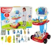 Lean Toys Žaislinis daktaro vežimėlis su priedais, mėlynas