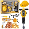Lean Toys Vaikų mechaniko įrankių rinkinys su pneumatiniu plaktuku
