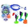 Lean Toys Vonios žaislų rinkinys vaikams su rykliu ir jūros gyvūnais