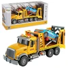 Lean Toys Vilkties sunkvežimis su sportiniu automobiliu 2in1