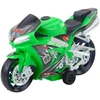 Lean Toys Žaislinis lenktyninis motociklas su šviesomis ir garsais, žalias
