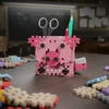Marioinex Mini Waffle 300 lankstūs konstruktoriaus kaladėlės vaikams nuo 2 metų, skatina kūrybiškumą, spalvotos