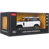 Metalinis žaislinis automobilis Land Rover Defender 90 1:24 baltas
