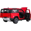 Metalinis žaislinis automobilis Land Rover Defender 90 1:24 raudonas