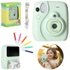KIK Skaitmeninis momentinis fotoaparatas 16x 128GB kasetės, žalios spalvos žymekliai