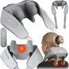 Neo-Sport NS-505 bevielis shiatsu masažuoklis nugarai, kaklui ir sprandui, 3 režimai, šildymas