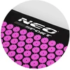 Akupresūros masažinis kilimėlis su pagalve Neo-sport, violetinė/juoda