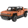 Nuotoliniu būdu valdomas 1:10 mastelio Hummer EV oranžinis