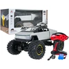 Nuotoliniu būdu valdomas 1:8 mastelio visureigis Rock Crawler sidabrinis