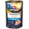 Ontario Puppy Monoprotein Kalakutienos paštetas su Morkomis 400g