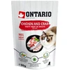 ONTARIO katės maistas su vištiena ir krabais, 80 g