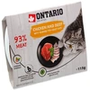 ONTARIO konservai katėms, vištiena, jautiena, 115 g
