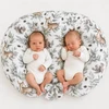 Pakaitinis užvalkalas Bobono Twin žindymo pagalvei – 100 % medvilnė – miško alyvuogių