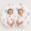 Pakaitinis užvalkalas Bobono Twin žindymo pagalvei – 100 % medvilnė – meškiukas (POSZ-FAS-TWINS-1116)