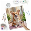 Paveikslas tapybai pagal skaičius 40x50 cm Massido Corgi šuo