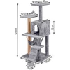 Katės draskyklė 125 cm Pethaus PH-007 pilka