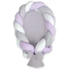 My Sweet Baby Pintas kūdikio lizdas 2in1, baltas–lilac–pilkas