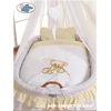 My Sweet Baby Pintas kūdikio lopšys su uždanga meškiukas balta