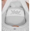 Pintas kūdikio lopšys su uždanga, pilkas Little Prince Princess