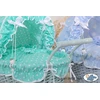 My Sweet Baby Lėlės pintas vežimėlis su mėtų spalvos patalyne – baltas