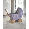 My Sweet Baby Lėlių vežimėlis pintas šviesiai violetinis Milly Mally