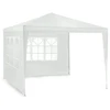 Sodo paviljonas su 2 sienomis, 3 x 3 m, baltas, Plonos