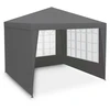 Sodo paviljonas su 4 sienomis, 3 x 3 m, pilkas, Plonos