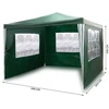 Sodo paviljonas su 3 sienomis, 3 x 3 m, žalias, Plonos