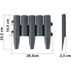 Plonos Plonas pilkas sodo bortelis 220 cm PL-961