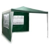 Sodo paviljonas + 2 sienos 3 x 3 m žalios spalvos Plonos