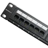 QOLTEC 54475 Patch panel RACK 24 jungtys kat.5E UTP Juodas