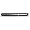 QOLTEC 54479 Patch panel RACK 24 jungtys UTP blank Juodas