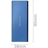 Qoltec 51832 Korpusas | M.2 SSD diskas | SATA | NGFF| USB 3.0 | Super greitis 5Gb/s | 2TB | Mėlyna