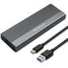 SSD Korpusas - Qoltec 52267 M.2 SATA USB-C 2TB Pilkas