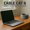 „Qoltec“ kabelis UTP susuktos poros tinklo jungiamasis laidas | Varis / Cu | CAT6 | Didelės spartos 1 Gb/s | LAN | 100 m | rutulinis