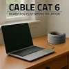 Qoltec CAT6 UTP tinklo kabelis 25m pilkas