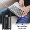 Qoltec 56987 Adapteris USB DUAL Wi-Fi su antena 2 x 2dBi | Standartinė kintamoji srovė | USB 3.0 | 1200 Mbps