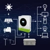 Qoltec 53865 Hibridinis saulės inverteris, neprisijungęs prie tinklo, 3500 W | 100 A | 24 V | MPPT | BMS | „Wi-Fi“ parinktis | Sinusinis | Galios koeficientas 1,0