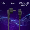 QOLTEC maitinimo laidas 3 kontaktų S03/ST1 1,2 m