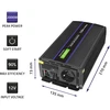 QOLTEC 51926 Monolitinis įtampos keitiklis 2000 MS Wave / 12V iki 230V / 1000/2000W / USB