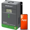 „Qoltec MPPT“ saulės įkrovimo valdiklis su temperatūros jutikliu 60A | 12V / 24V | LCD | „Bluetooth“ | programėlė | gelis | LiFePO4