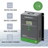 Qoltec 53670 Saulės įkrovimo valdiklis MPPT su temperatūros jutikliu 80A | 12V / 24V | LCD | Bluetooth | Programėlė | GEL | LiFePO4