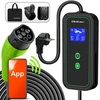 Qoltec Mobilna kroviklis automobiliui elektrinis EV su 2in1 reguliavimas Type2 | 3,5 kW | 230V | Wifi | LCD | Nešiojamas | Wallbox | 5 m
