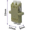 QOLTEC 54133 Optic adapter LC/UPC duplex MultiMode