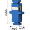 Qoltec Optinio pluošto adapteris SC/UPC Simplex Singlemode